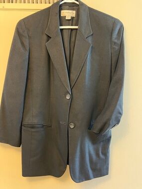 Liz Claiborne Men's-Style Black Single-Breasted Blazer